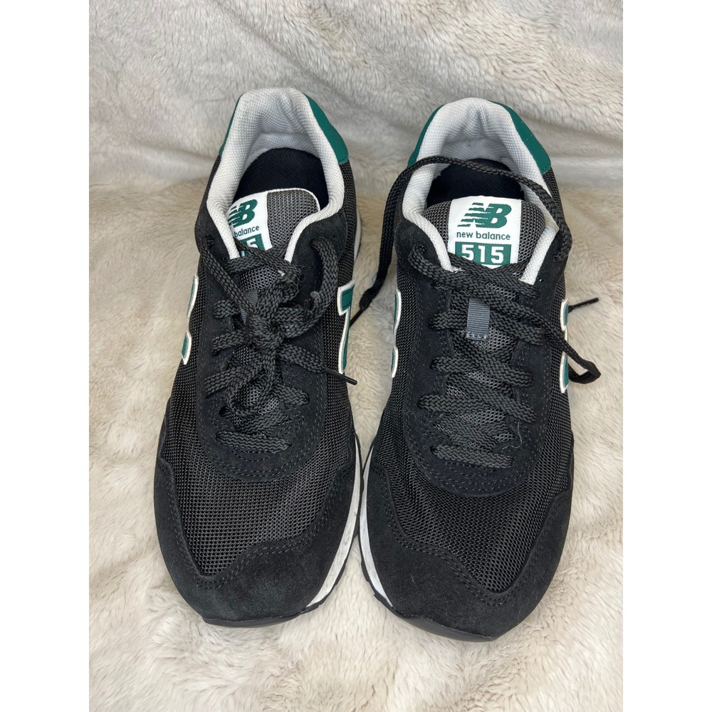 New Balance Mens 515 Sneakers Black Green ML515UGB Size 10 - Picture 2 of 9